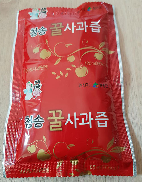사과즙 3박스 ( 120ml X 150개)